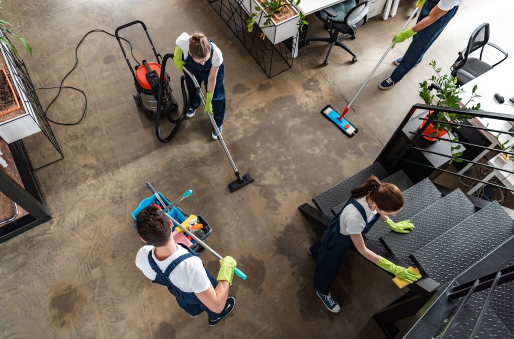 Queen City Cleaners staff performing deep cleaning in Lake Wylie using advanced tools for thorough, high-quality results