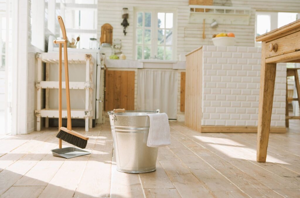 Queen City Cleaners staff performing deep cleaning in Lake Wylie using advanced tools for thorough, high-quality results